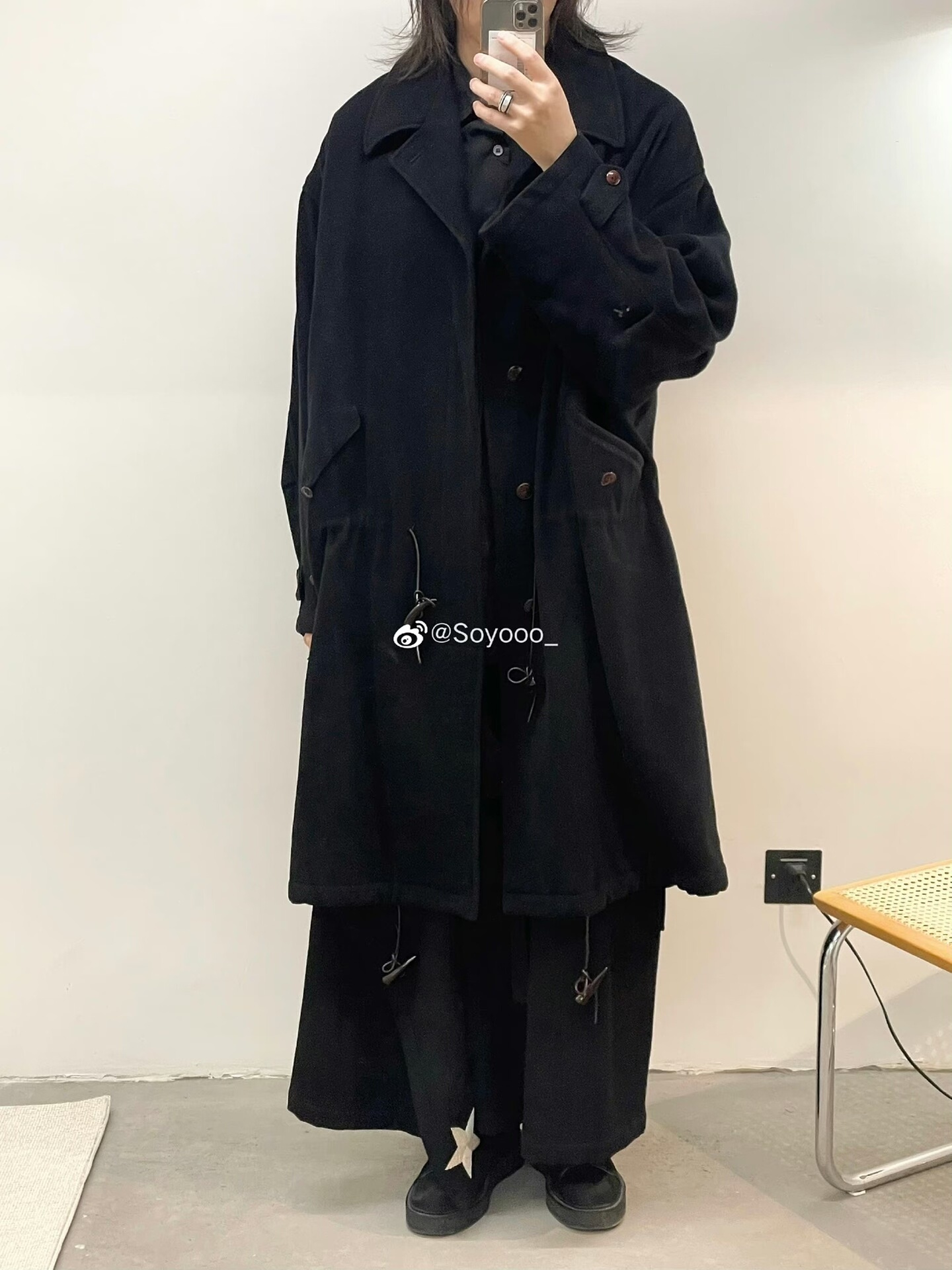 Yohji Yamamoto 91AW Men's Long Coat