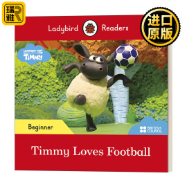 英文原版 First Words with Timmy Timmy Loves Football 小瓢虫分级读物入门级 小小羊提米爱踢足球 英文版 进口英语原版书籍