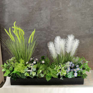 仿真花假花摆设户外庭院花箱仿真花装饰摆件植物仿真绿植造景组合