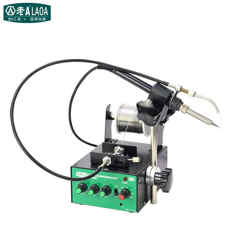 老A LA814060 半自动送锡控温焊台恒温电烙铁电焊台 60W