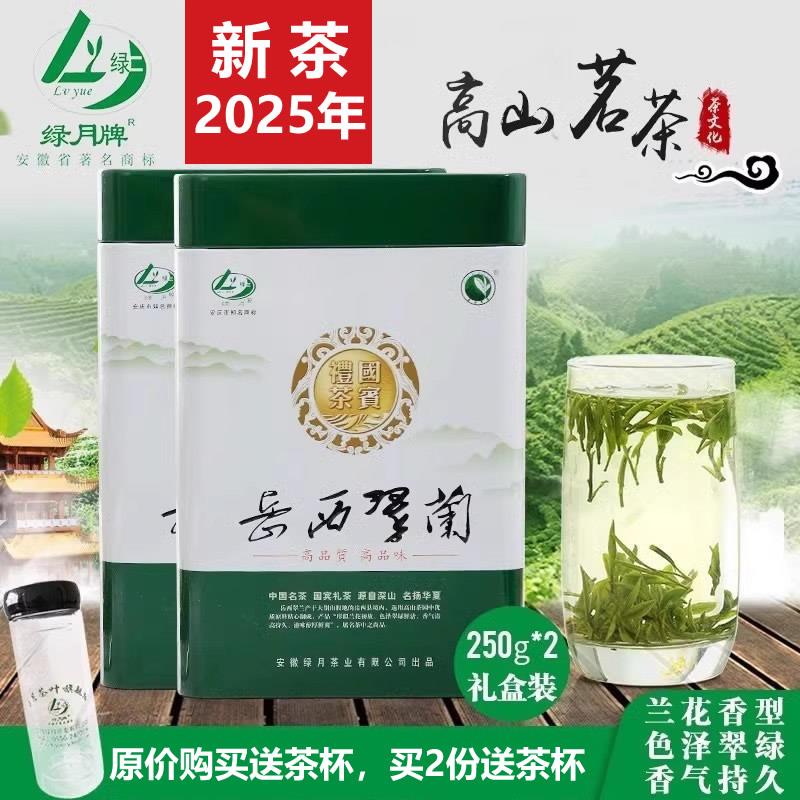 2025早春新茶明前一级岳西翠兰500g礼盒装高山云雾绿茶叶国宾礼茶