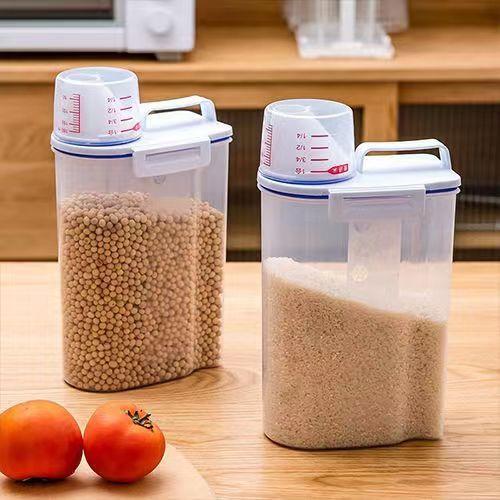 五谷杂粮米桶密封储物罐厨房收纳盒防潮防虫透明食品级米缸米罐