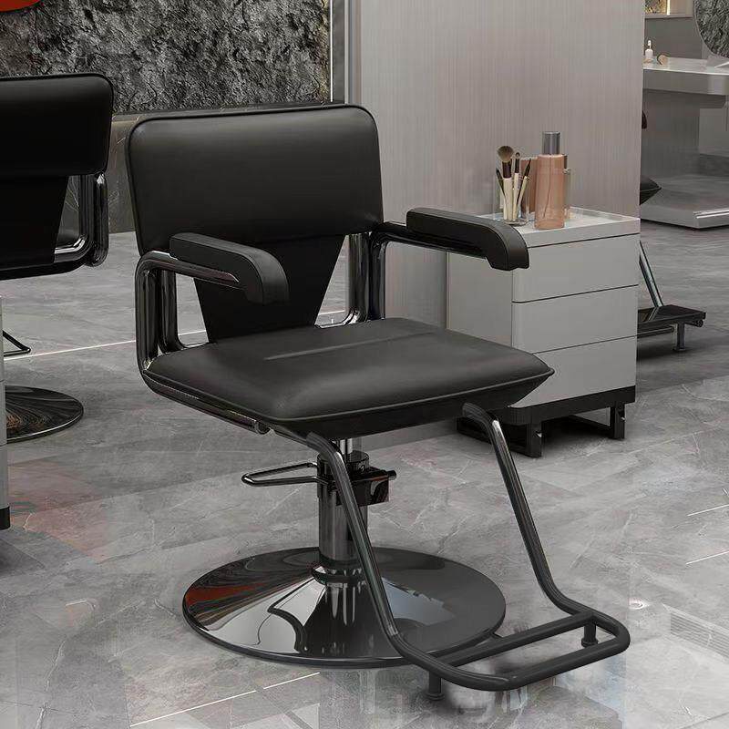 理髲店椅子不锈钢发廊专用剪发椅升降旋转美发椅高端网红染烫座椅