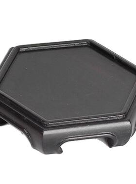 复红木黑檀书卷摆件底座奇石盆文ZZ3698玩架花瓶长方形实托木栽古