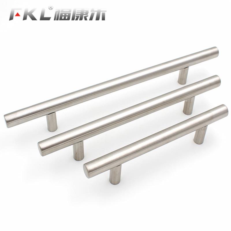 不锈钢拉手抽屉整体橱柜衣柜门加长把手现代简约拉丝直径12mm明装