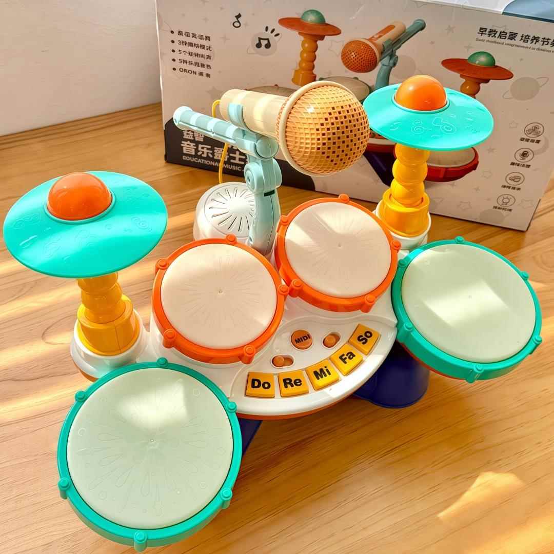 儿童架子鼓宝宝打鼓乐器打击乐器婴幼儿音乐手拍鼓爵士鼓益智玩具