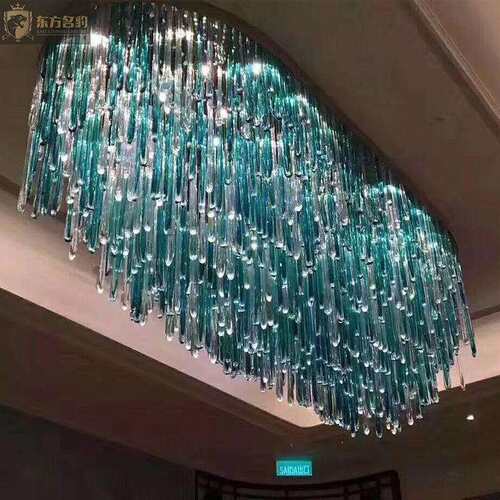 酒店中高端非标工程灯售楼部大堂创意鱼群吊灯商场沙盘水晶灯