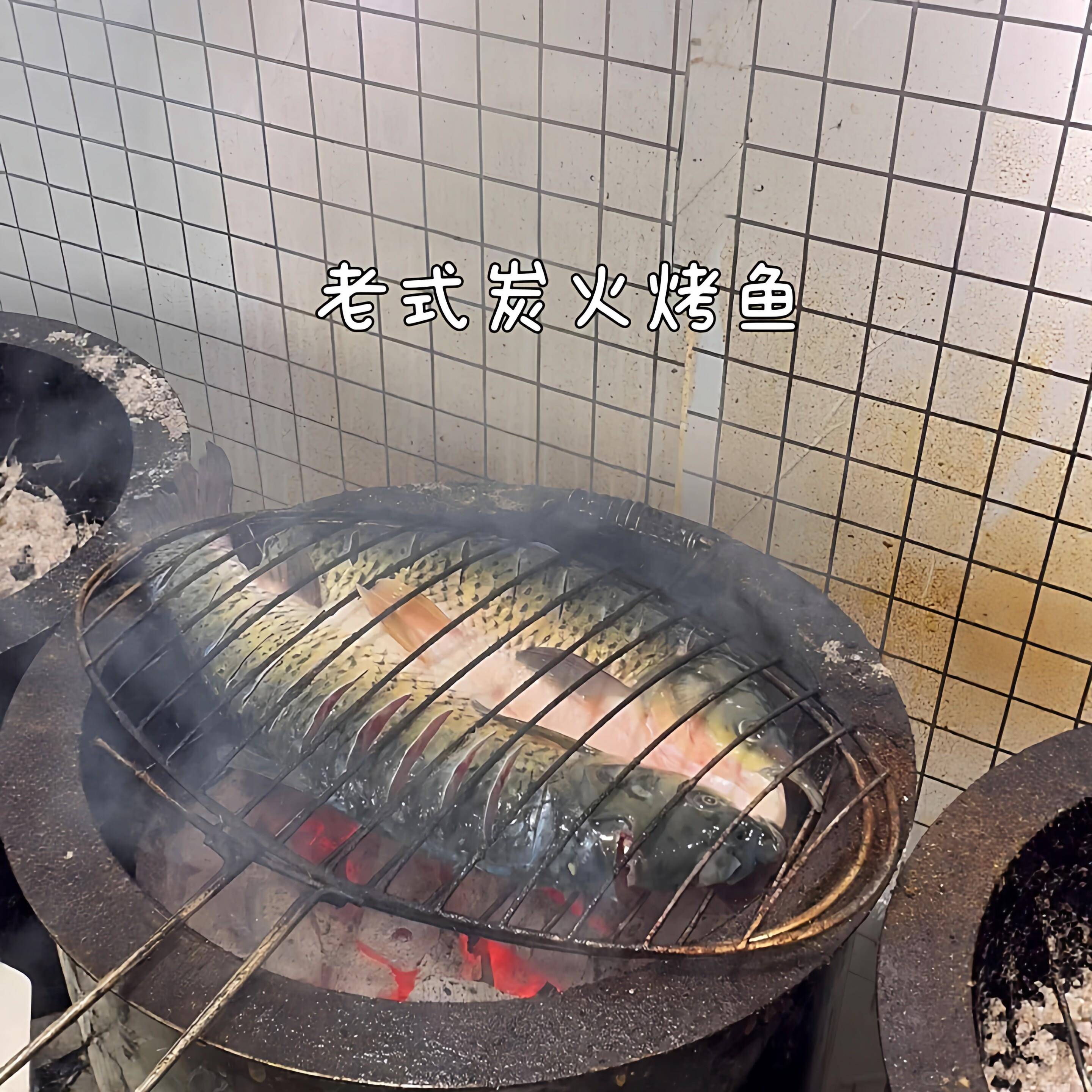老式炭火烤鱼夹子不锈钢夹烤鱼网夹烧烤网夹板圆形烧烤用具大号