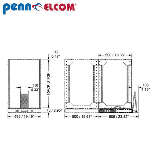 P（5位随enn Elcom 尔康 R80 机箱箱0 服务器番 监控机机柜