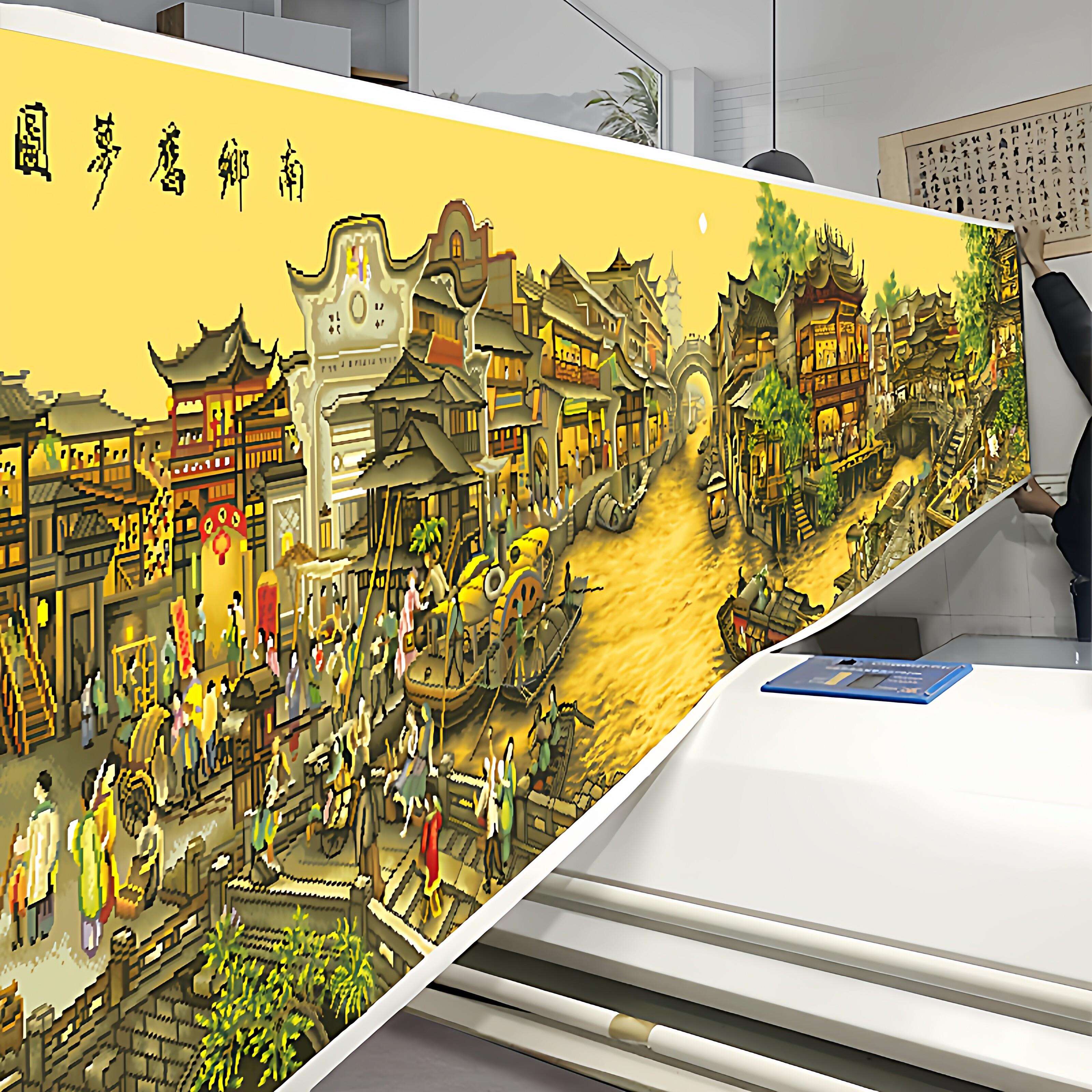 级十线字绣2026新款绣南乡旧梦景名画客厅高全感风66色满绣景大幅