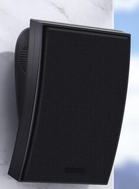 黑色A6定压壁挂音响喇叭收音会议背景音乐广播音箱教室带功放扩声