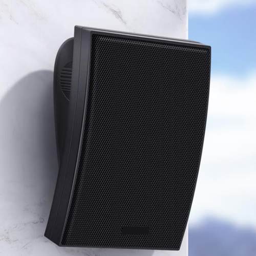 黑色A6定压壁挂音响喇叭收音会议背景音乐广播音箱教室带功放扩声