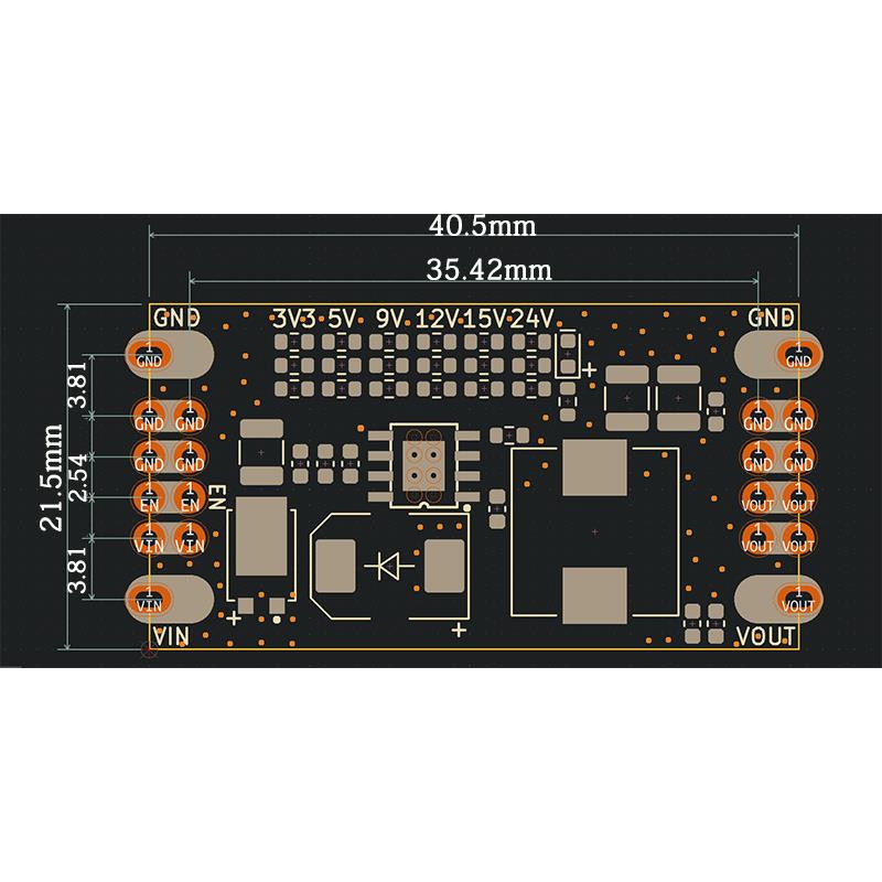 TPS5450模块 单电源转3.3V/5/12/15 DC-DC降压模组 大电流 低纹波