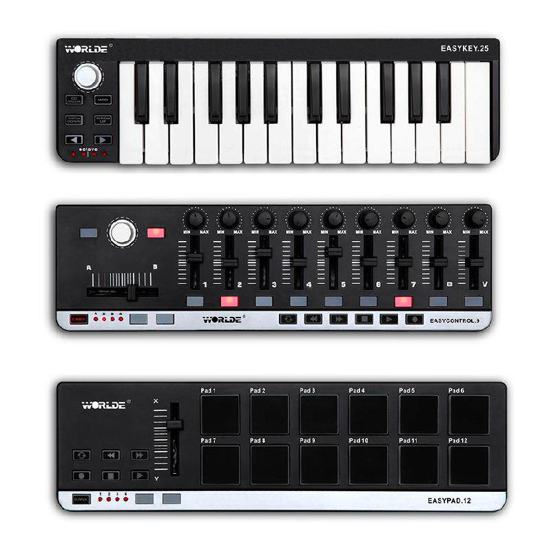 worlde EASY KEY25专业midi键盘控制器编曲键盘音乐键盘电音键盘