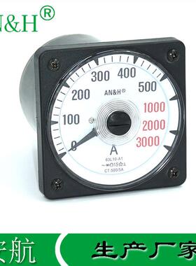 船用仪表 63L10-A1交流电流表 500/5A 电流过载 63L10-A 63L19