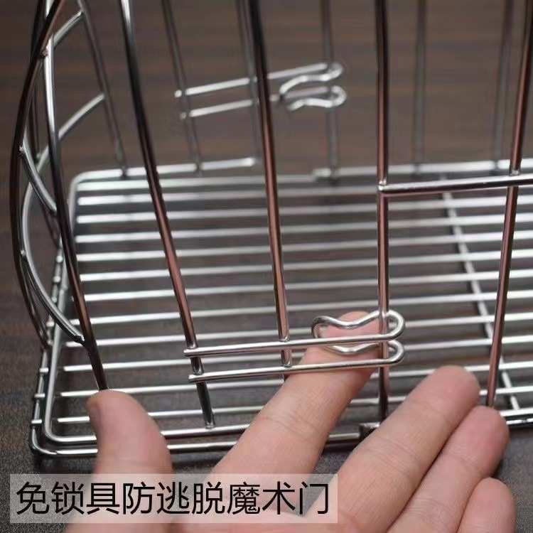 不锈钢洗猫笼小猫小狗洗澡笼子防抓防咬固定风干笼洗猫烘干猫笼子