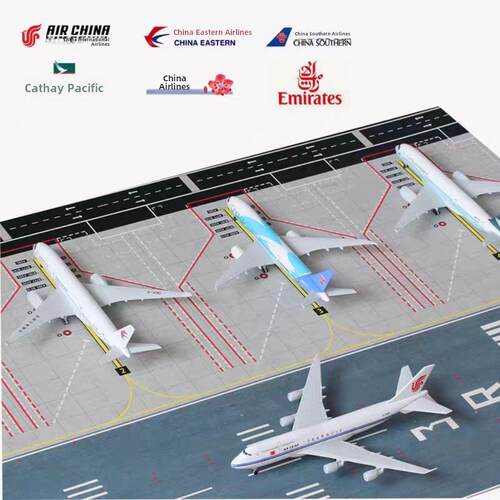 20cm飞机模型带起落架合金国内外航空波音747飞机模型礼品摆件