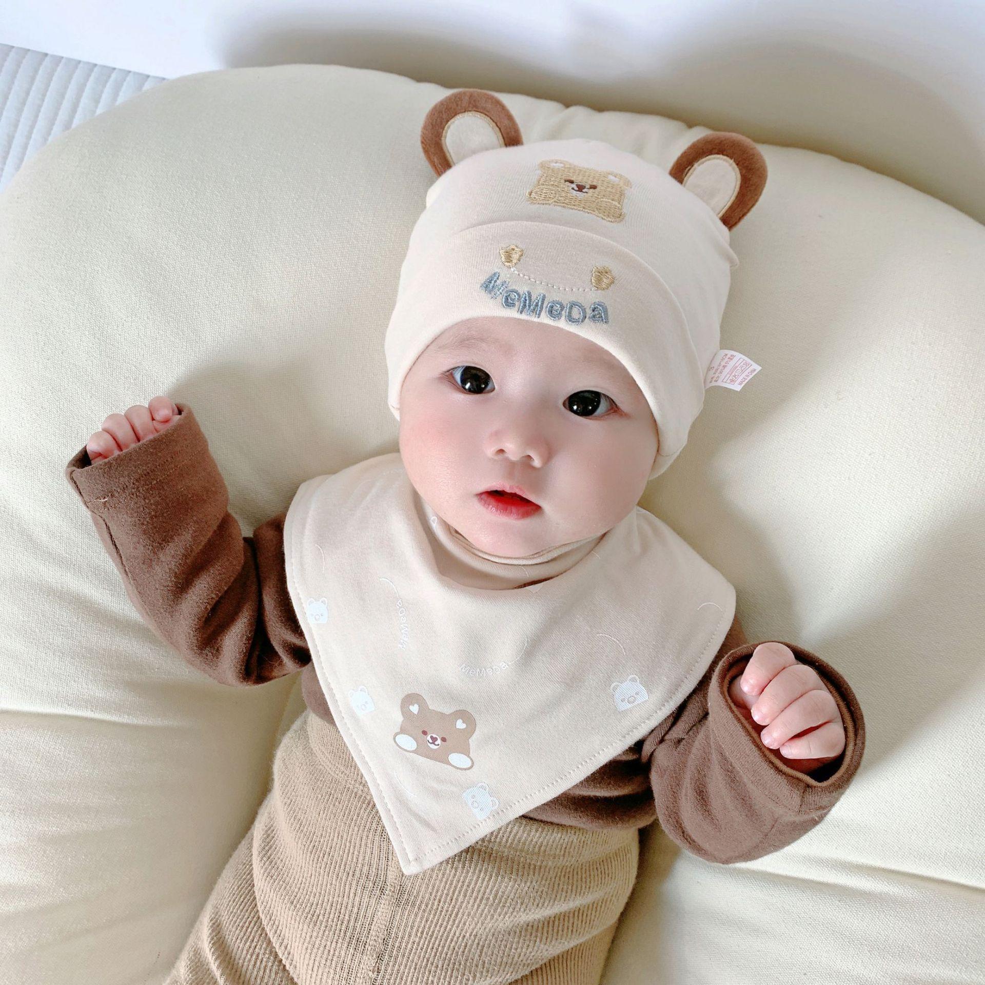 婴幼儿爆款帽子春秋男女套头帽子图片