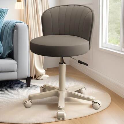 家用电脑椅子宿舍简约透明凳子卧室书房旋转升降靠背椅办公学习椅