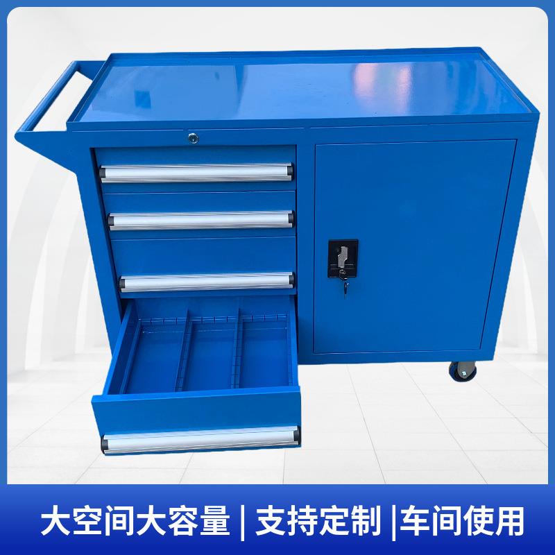 四抽带侧柜车间分隔工具车防静电工作台吊柜 钢铁特制工业储存柜