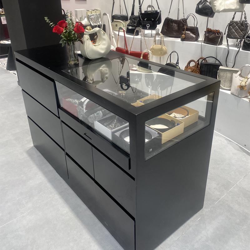 SJN服装店中岛桌网红展示台储物柜烤漆装饰柜摆件展台陈列展示桌