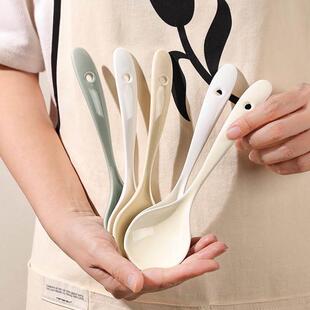 日本嗦粉勺干饭勺陶瓷汤勺一人一勺高颜感吃面高级勺把值长勺子