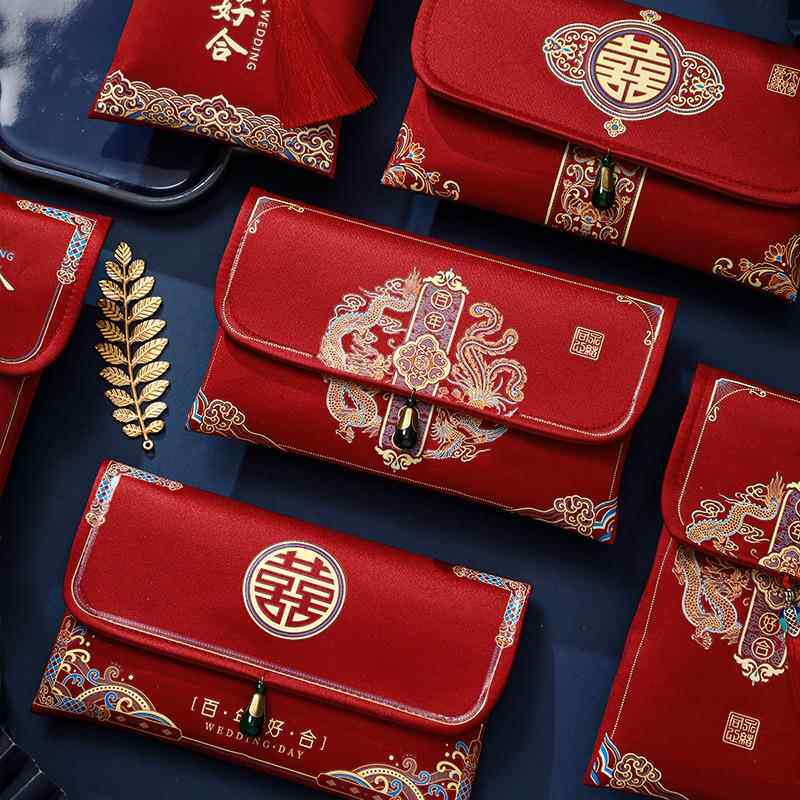 红色结婚喜包万元改口费随份子订婚敬茶大号红包袋婚庆用品大全