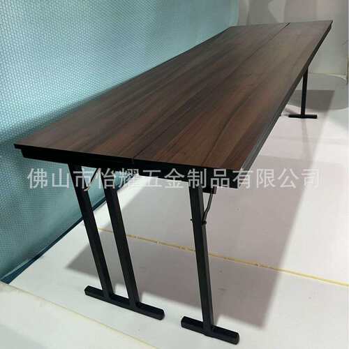 收子美式酒店会议2025-101餐带挡板长方桌桌可缩不锈钢会议餐桌