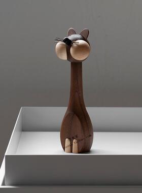 正品猫和老鼠 创意木质品摆件软生装木玩家居装饰鼠年生肖礼物公