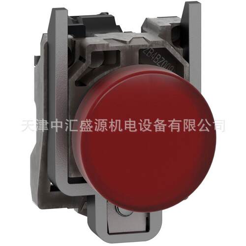 XB4BVM4=ZB4BVM1+ZB4BV043红色230VAC指示灯22mm指示灯XB4BVM4