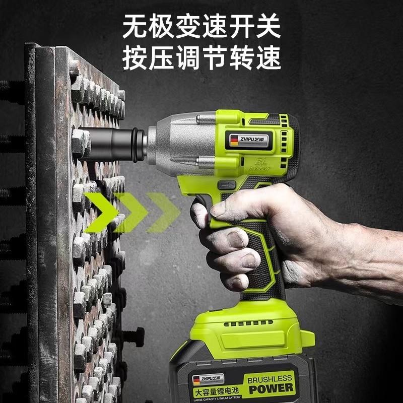 芝浦无刷电动扳手锂电汽修架子工木工充电冲击扳手大扭力重型风炮