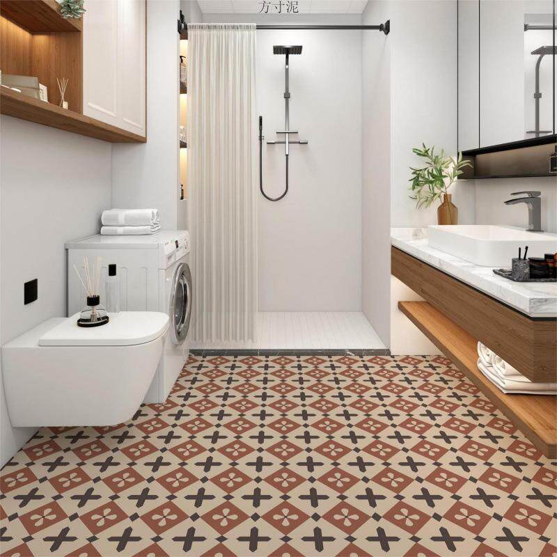 加厚耐磨地板贴自粘地板革PVC卫生间地板翻新防水防滑墙地贴遮丑