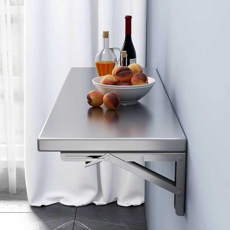 一层厨房不锈钢折叠壁挂收纳整理墙上架打孔上墙置物架家用切菜台