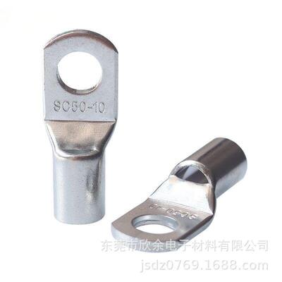 供应SC窥口高压铜管端子，SC50-10铜鼻子，铜线耳，接线端子