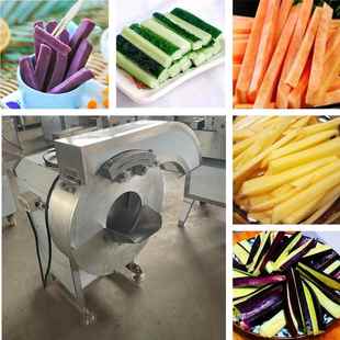全自动切薯条机切片规整光滑无毛刺食品厂用白萝卜土豆黄瓜切条机