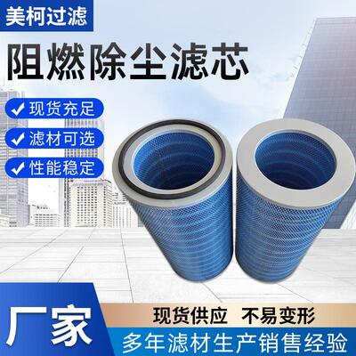 阻燃除尘滤芯3566不锈钢烧结除尘滤筒电厂燃机耐高温滤清器
