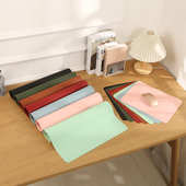 半PU皮革 防水防油鼠标垫餐桌垫硅胶双面皮革