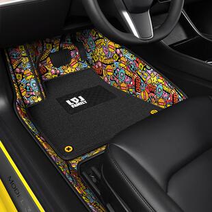 专车专属潮玩双层脚垫接受所有车型定至工厂亚马逊外贸跨境热销