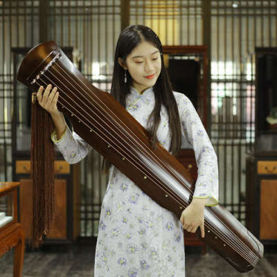 古琴伏羲式生漆古琴混沌 落霞 仲尼式手工古琴专业初学演奏古琴