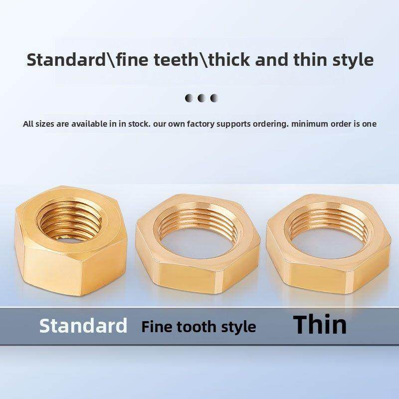 铜螺母Gb52国家标准铜螺母H62黄铜细齿螺母全铜六角薄螺母Gb6172G,五金/工具,螺母,淘宝优惠券,粉丝福利购,淘宝优惠卷