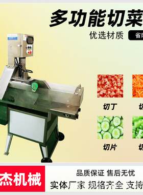 小型商用切菜机 多功能厨房食堂家用蔬菜水果切块切丁切丝切片机