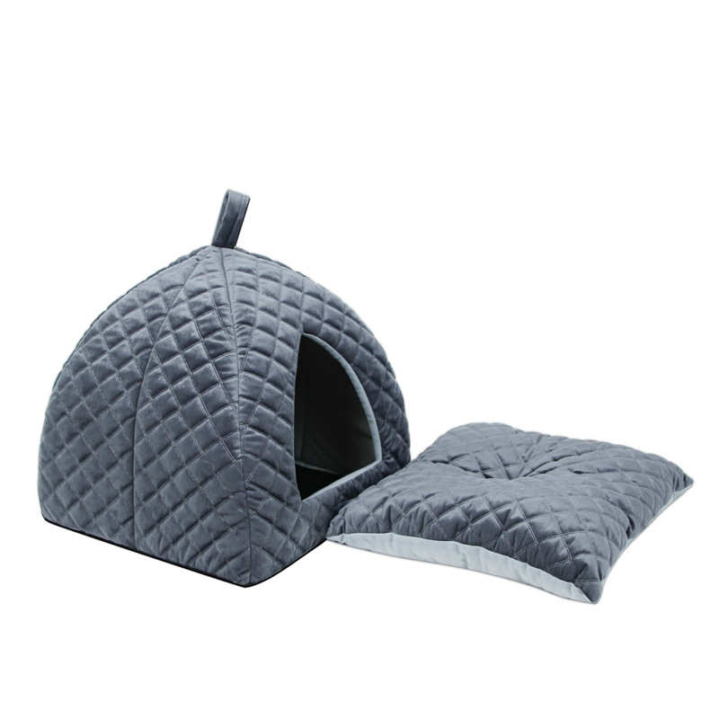 窝犬房四季泰房子狗窝迪窝秋冬屋狗床宠物两用狗猫小型帐篷蒙古包