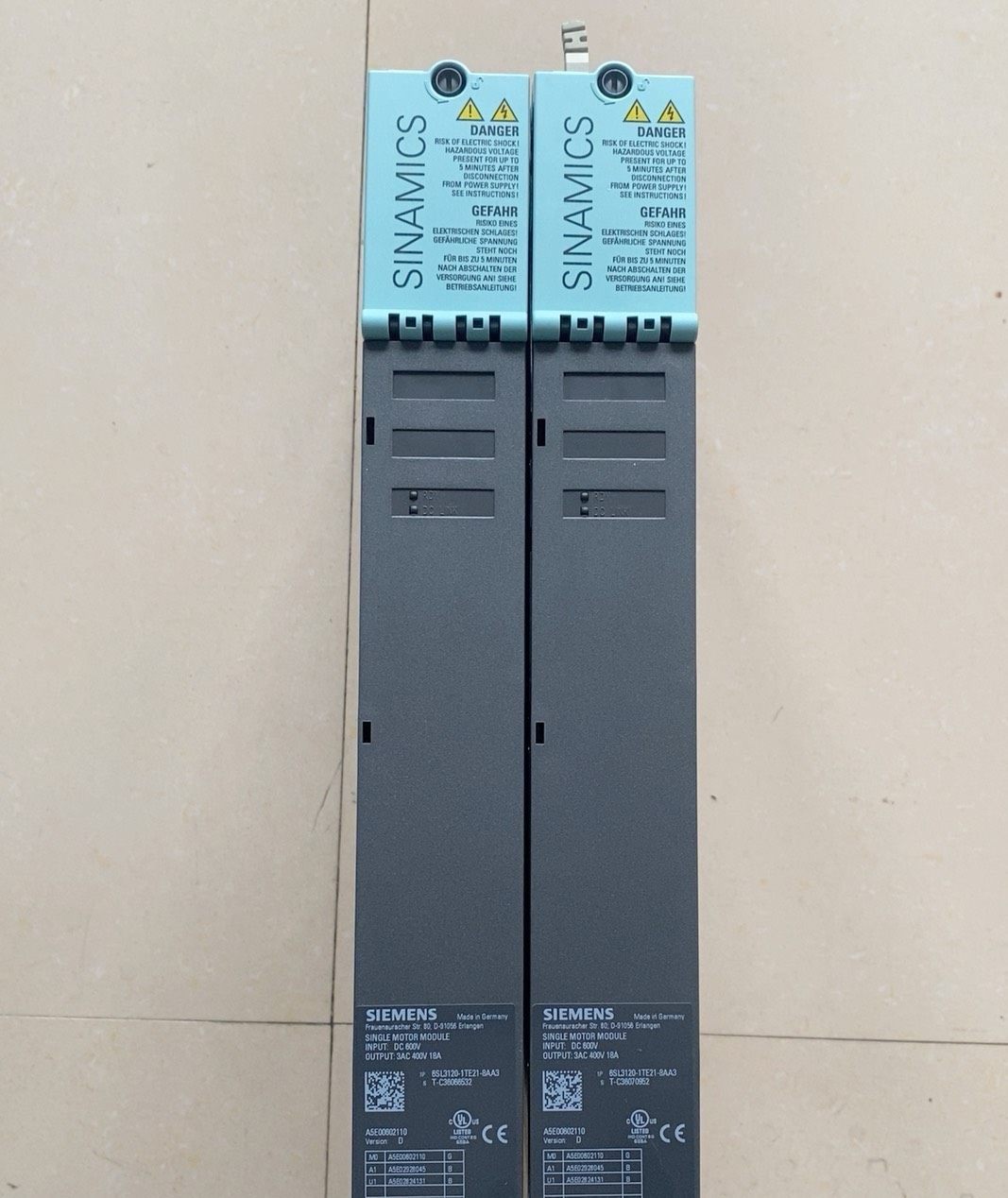 西门子驱动器6SL3120-1TE21-8AA3功能包好