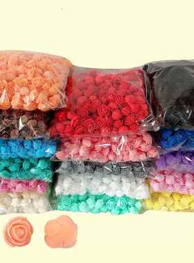 300/2500pcs PE玫瑰头3.5cm泡沫人造花DIY