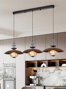 法式vintange复古餐厅吊灯中古风吧台简约高级感玻璃餐桌餐吊灯