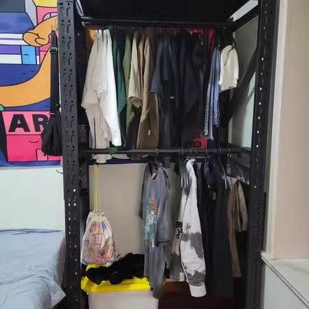 家用干 干洗店挂衣服货架服装店展示架仓库库房挂衣架仓储冬装西
