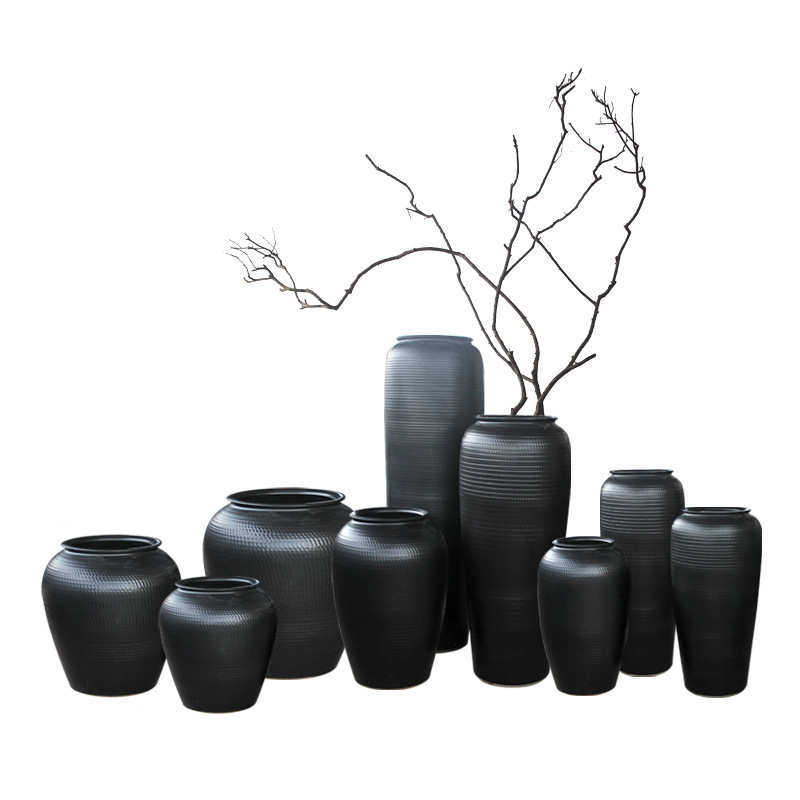 景德镇落地花瓶现代简约陶罐坛子花器家居客厅摆件花盆酒店装饰品,鲜花速递/花卉仿真/绿植园艺,花盆,淘宝优惠券,粉丝福利购,淘宝优惠卷