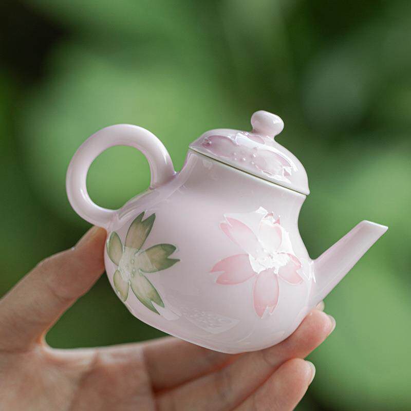 弥日式有田烧泡手绘茶壶用家小有田烧—号茶壶言单壶带过滤陶瓷功