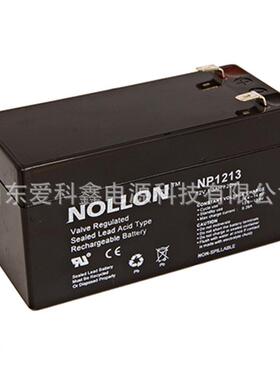 NOLLON蓄电池NP1213 12V1.3AH 仪器内置电池