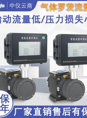 中仪天然气LNG管道智能罗茨流量计气体腰轮LLQ小型燃煤气氮气DN25